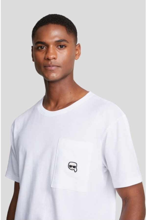 ΠΥΤΖΑΜΑ ΣΕΤ (2 ΤΕΜ - ΚΟΝΤΟΜΑΝΙΚΟ & ΣΟΡΤΣΑΚΙ) KARL LAGERFELD - 998 BLACK/WHITE